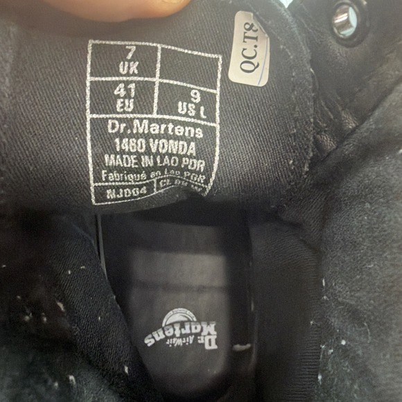 Dr Martens Vonda 1460 Floral Embroidered Boots Black Leather Womens US 9 - Picture 8 of 9